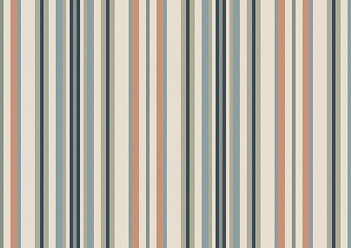 The British Stripe Co. Elizabeth, Polzeath No.1 - Twist&Fit Roman Blind - Image 8